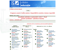 Tablet Screenshot of admitere.utcb.ro